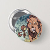 ヴィンテージウィザードのOzキャラクター、黄色レンガ道路 缶バッジ (正面&裏面)