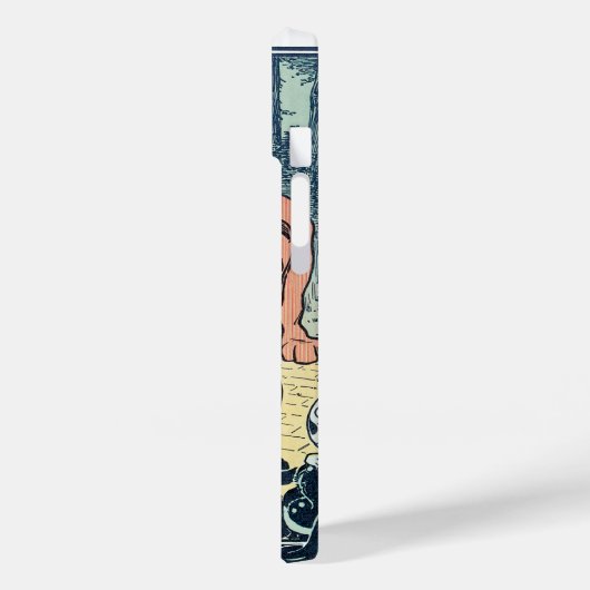 ヴィンテージウィザードのOzキャラクター、黄色レンガ道路 Case-Mate iPhoneケース (裏面 / 左)