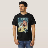 ヴィンテージウィザードのOzキャラクター、黄色レンガ道路 Tシャツ (正面フル)