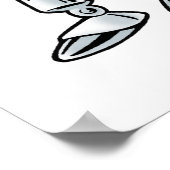 ヴィンテージウィザードのoz，ティンマンハッピースマイルハート ポスター (角)