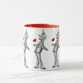 ヴィンテージウィザードのoz,ティンマンハッピースマイルハート マグカップ (中央)