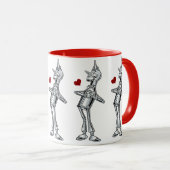 ヴィンテージウィザードのoz,ティンマンハッピースマイルハート マグカップ (正面右)