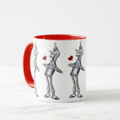 ヴィンテージウィザードのoz,ティンマンハッピースマイルハート マグカップ (正面左)