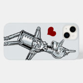 ヴィンテージウィザードのoz,ティンマンハッピースマイルハート Case-Mate iPhoneケース (裏面 (横))