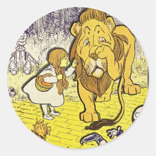 ヴィンテージウィザードのOz 1st Editionプリント ラウンドシール (正面)