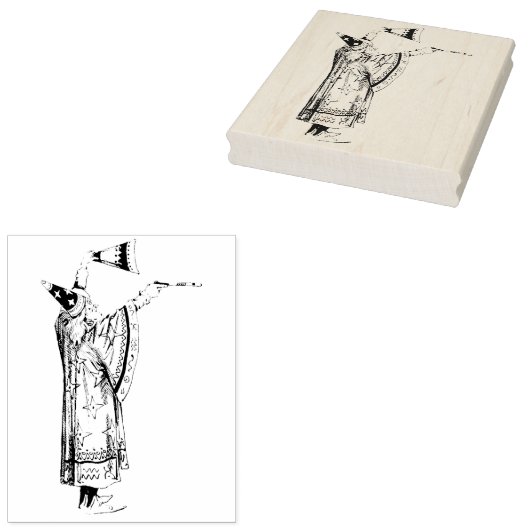 ヴィンテージウィザードアジュアル魔法ラバーアートスタンプ ラバースタンプ (押印)