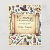 ヴィンテージウィザードウィッチパーティー魔法の魔法のワンズ帽子 (正面)