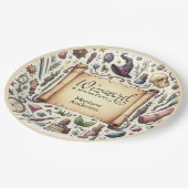 ヴィンテージウィザードウィッチパーティー魔法の魔法のワンズ帽子 ペーパープレート (アングル)