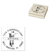 ヴィンテージウィザード差出人住所スタンプ ラバースタンプ (押印)