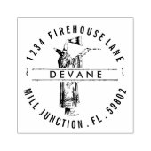 ヴィンテージウィザード差出人住所スタンプ ラバースタンプ (インプリント)