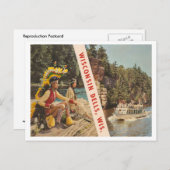 ヴィンテージウィスコンシンデルスウィスコンシン ポストカード (正面/裏面)