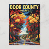 ヴィンテージウィスコンシンドアカウンティトラベル ポストカード (正面)