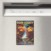 ヴィンテージウィスコンシンドアカウンティトラベル マグネット (インサイチュ (食洗機))