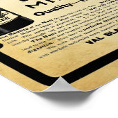 ヴィンテージウィスコンシンビールプリント ポスター (角)