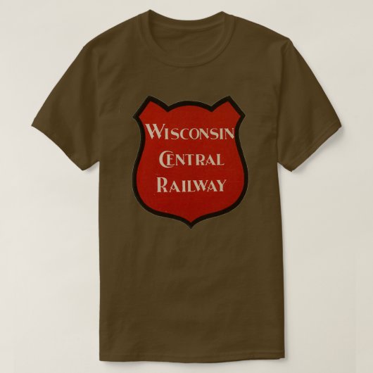 ヴィンテージウィスコンシン中央鉄道 Tシャツ (デザイン正面)