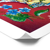 ヴィンテージウィスコンシン地図プリント ポスター (角)