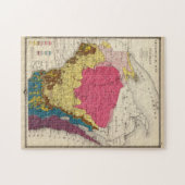 ヴィンテージウィスコンシン地質図(1878年) ジグソーパズル (横)