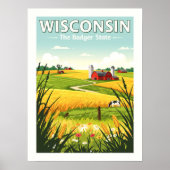 ヴィンテージウィスコンシン ポスター (正面)