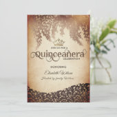 ヴィンテージウィステリアダマスク金ゴールドティアラ・キンセアニラ 招待状 (スタンド正面)