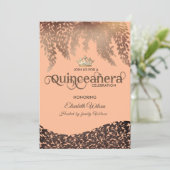 ヴィンテージウィステリアダマスク金ゴールドティアラ・キンセアニラ 招待状 (スタンド正面)