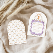 ヴィンテージウィステリアフローラリージェンシーブライダルシャワー 招待状