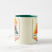 ヴィンテージウィスラーカナダスキー土産1980s ツートーンマグカップ (中央)