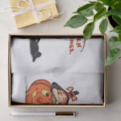 ヴィンテージウィッチとカボチャのハロウィーンデカップゲーム 薄葉紙 (ギフト)