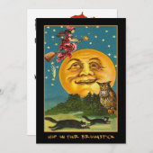 ヴィンテージウィッチオーバームーン血文字招待状 招待状 (正面/裏面)