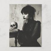 ヴィンテージウィッチカーフトスカル女 ポストカード (正面)