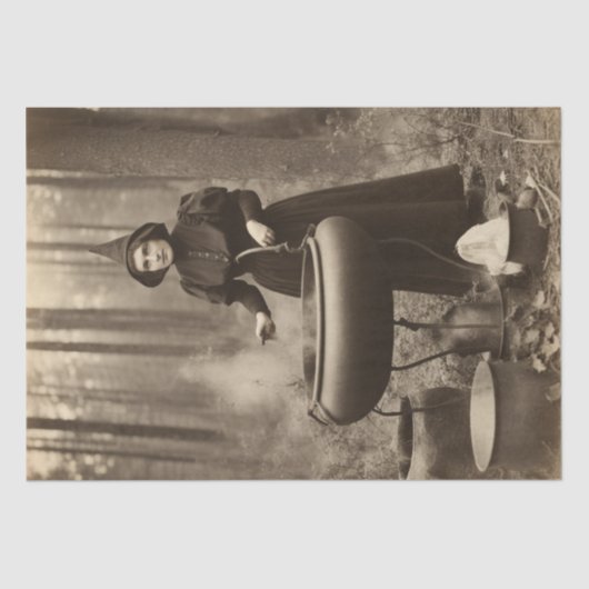 ヴィンテージウィッチクラフト:コールドロンコンジュリングデクページ 薄葉紙 (正面)