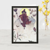 ヴィンテージウィッチズバイケイト・グリーンアウェイ カード (黄色い花)