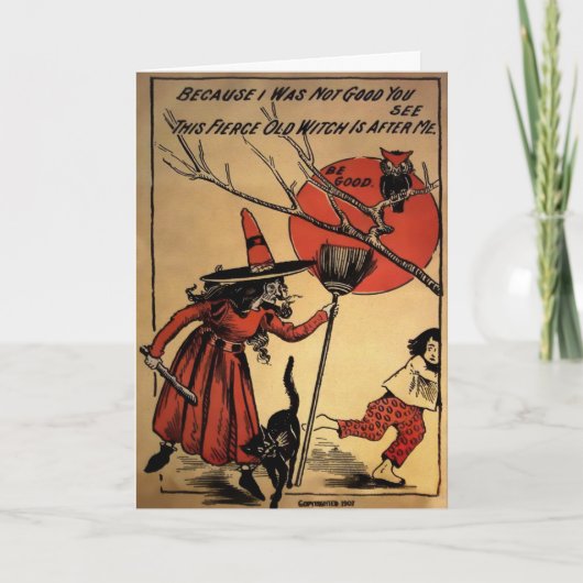 ヴィンテージウィッチハロウィーンカード シーズンカード (正面)