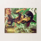 ヴィンテージウィッチハロウィーンピンアップ ジグソーパズル (横)