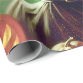 ヴィンテージウィッチハロウィーンピンアップ ラッピングペーパー (ロールコーナー)