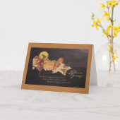 ヴィンテージウィッチハロウィーン用グリーティングカード カード (黄色い花)