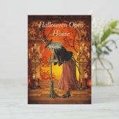 ヴィンテージウィッチハローウィンパーティ招待状 招待状 (スタンド正面)