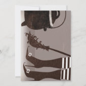 ヴィンテージウィッチハローウィンパーティ招待状 招待状 (裏面)