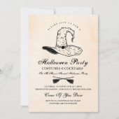ヴィンテージウィッチハローウィンパーティ招待状 招待状 (正面)