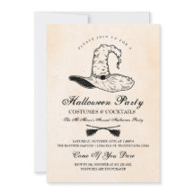 ヴィンテージウィッチハローウィンパーティ招待状