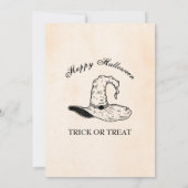 ヴィンテージウィッチハローウィンパーティ招待状 招待状 (裏面)