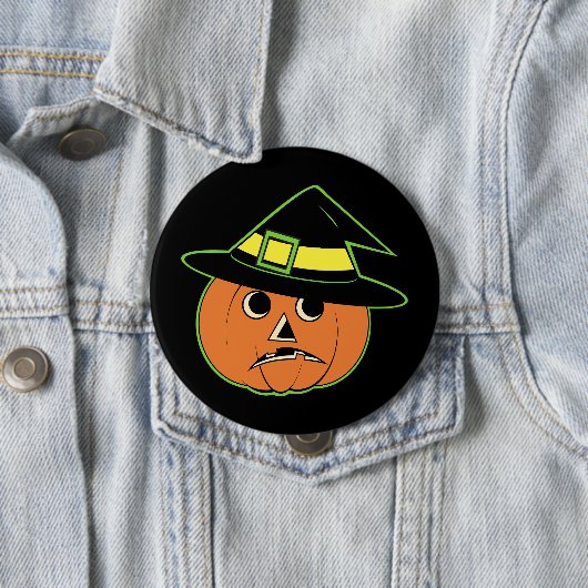 ヴィンテージウィッチパンプキンボタン 缶バッジ (インサイチュ)