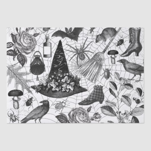 ヴィンテージウィッチフローラハロウィーンエフエメラ 薄葉紙 (正面)