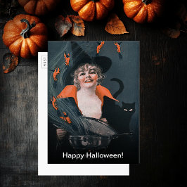 ヴィンテージウィッチブリーロブスターキャットラージポストカード 招待状