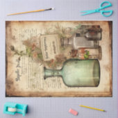 ヴィンテージウィッチポーションデザインシリーズ10 薄葉紙 (クラフト)