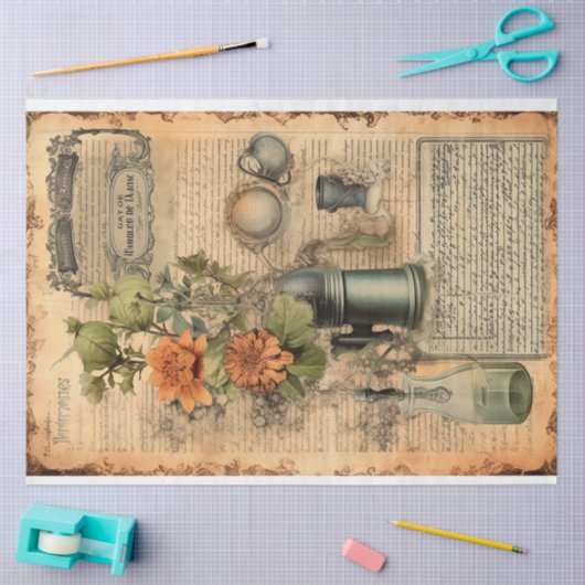 ヴィンテージウィッチポーションデザインシリーズ13 薄葉紙 (クラフト)