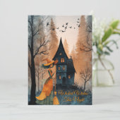 ヴィンテージウィッチ&ハウスインフォレストハロウィンエレガントイン カード (スタンド正面)