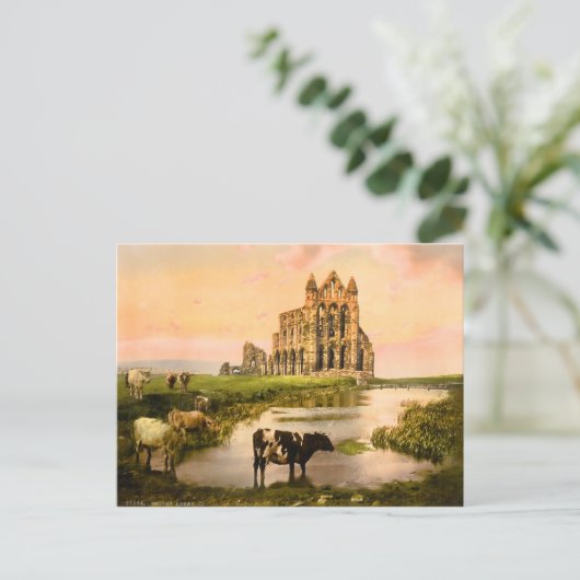 ヴィンテージウィットバイアビーヨークシャーイングランド ポストカード (スタンド正面)