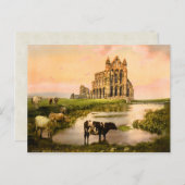 ヴィンテージウィットバイアビーヨークシャーイングランド ポストカード (正面/裏面)