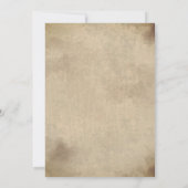 ヴィンテージウィッビクトリアンチゴシックハローウィンパーティ 招待状 (裏面)