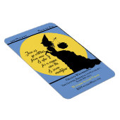 ヴィンテージウィッビクトリアンチハローウィンパーティ招待状 マグネット (右側)